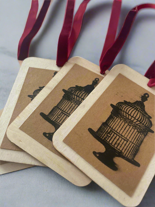 Birdcage Tags Set of 4