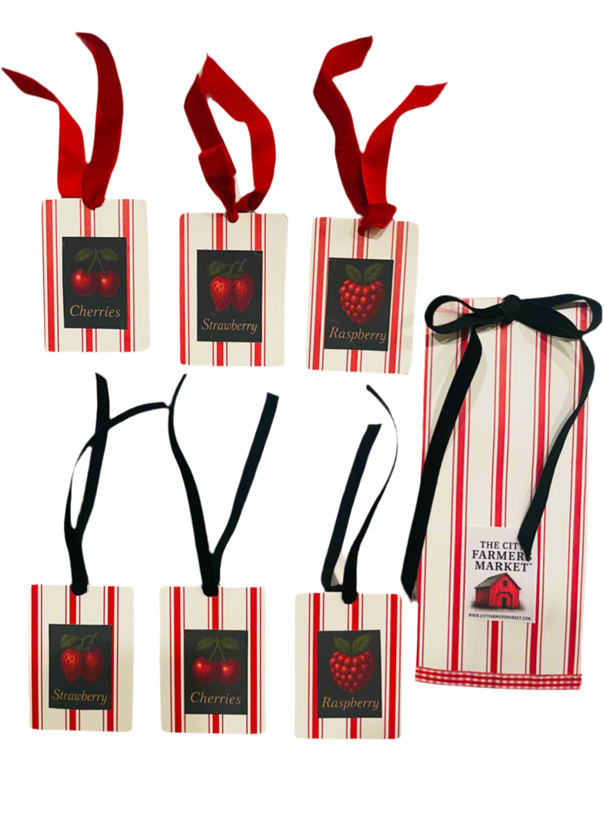 The City Farmers Market Vintage Berry Gift Tag- set of 6
