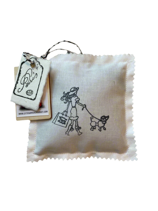 Walk in Paris Lavender Sachet 5”x5”