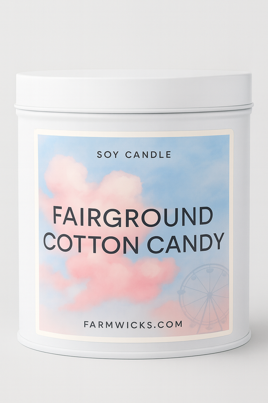 Fairgrounds Cotton Candy Candle - Pink Clouds